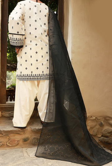 Almirah Black & White Jacquard ALP-3PS-1409 Festive Collection  2022 Online Shopping